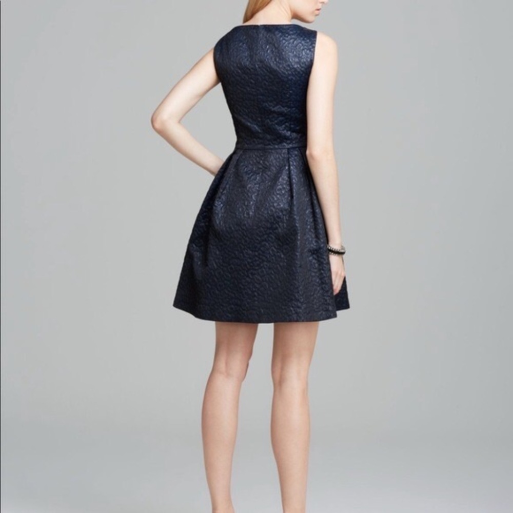 French Connection Katari Navy Fit & Flare Dress - Picture 3 of 7